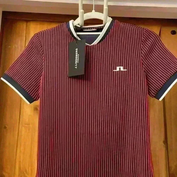 J Lindeberg Women’s Parvin Short Sleeve Top in Barbados cherry XS - Picture 2 of 7